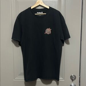 Hurley Palm Tree Logo Men's T-Shirt - Black